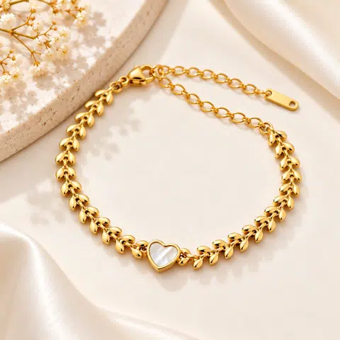 Premium Heart Leaf Bracelet