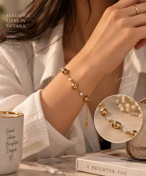 Premium Vintage Pearl Bracelet