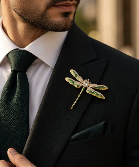 Designer DragonFly Brooch