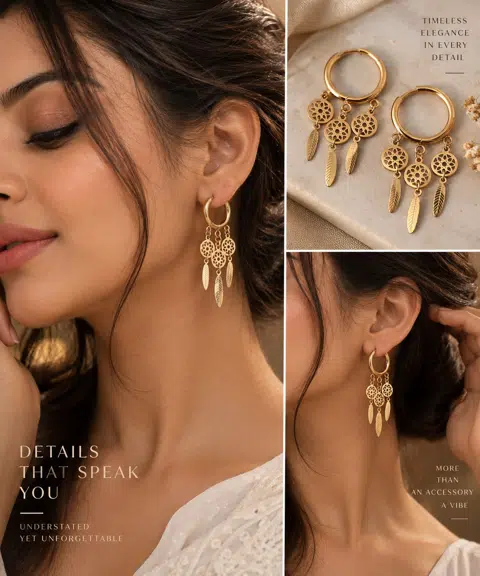 Premium Dreamcatcher Hoop Earrings