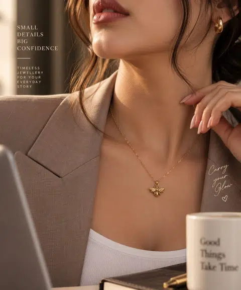 Premium Honeybee Pendant Chain