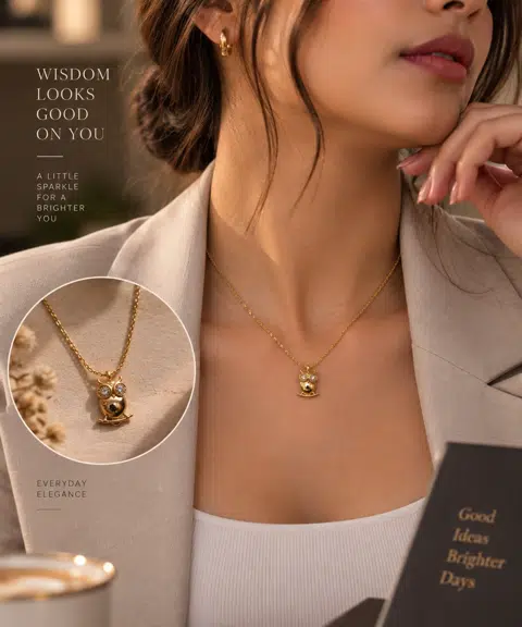 Owl Chain and pendant