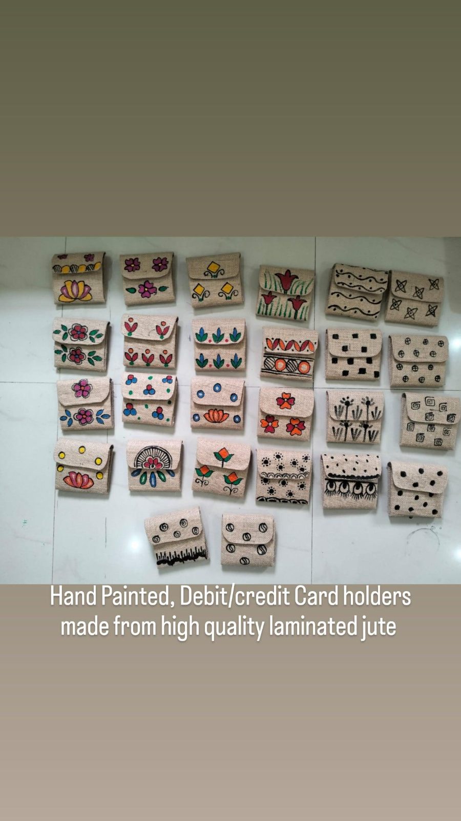 Hand Painted Card Holder