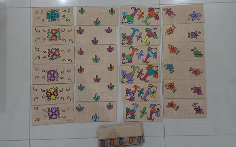 Shagun Envelopes – Jute Floral & Fish