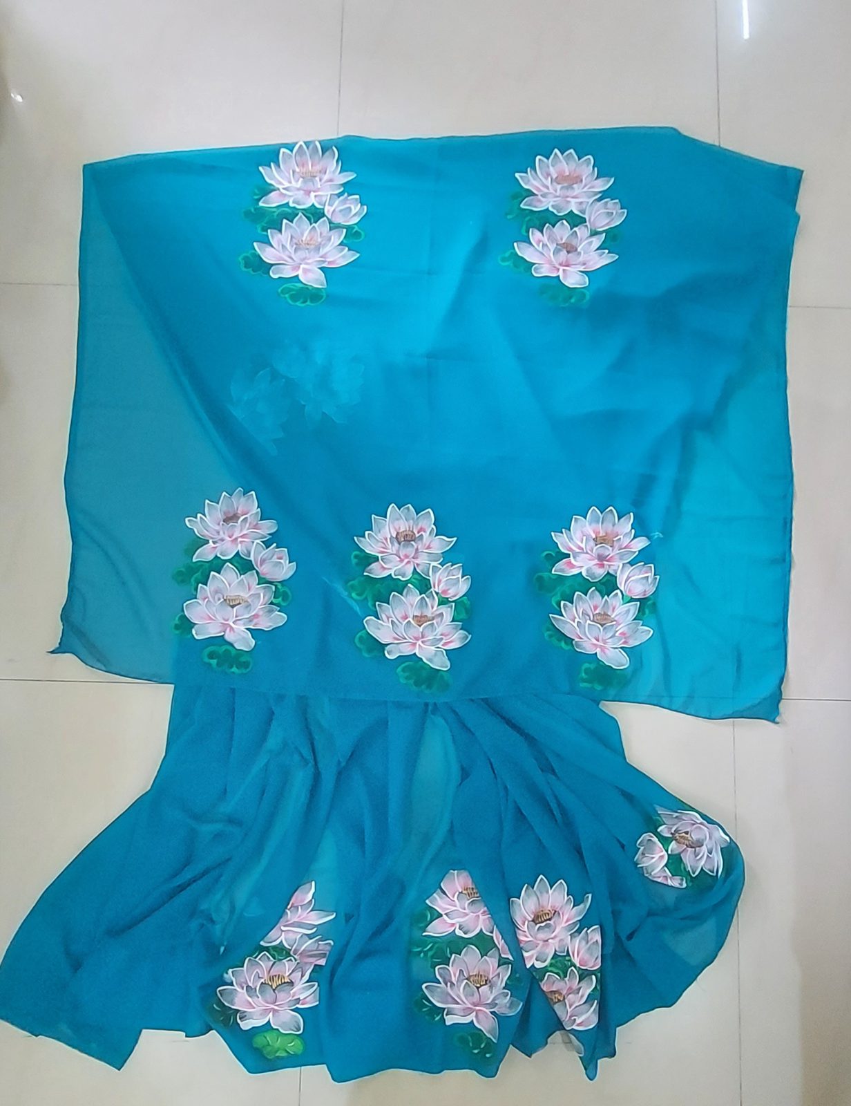 Hand Painted Georgette Sarees 