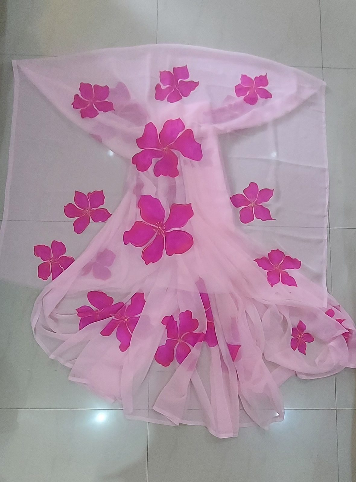 Hand Painted Georgette Sarees 