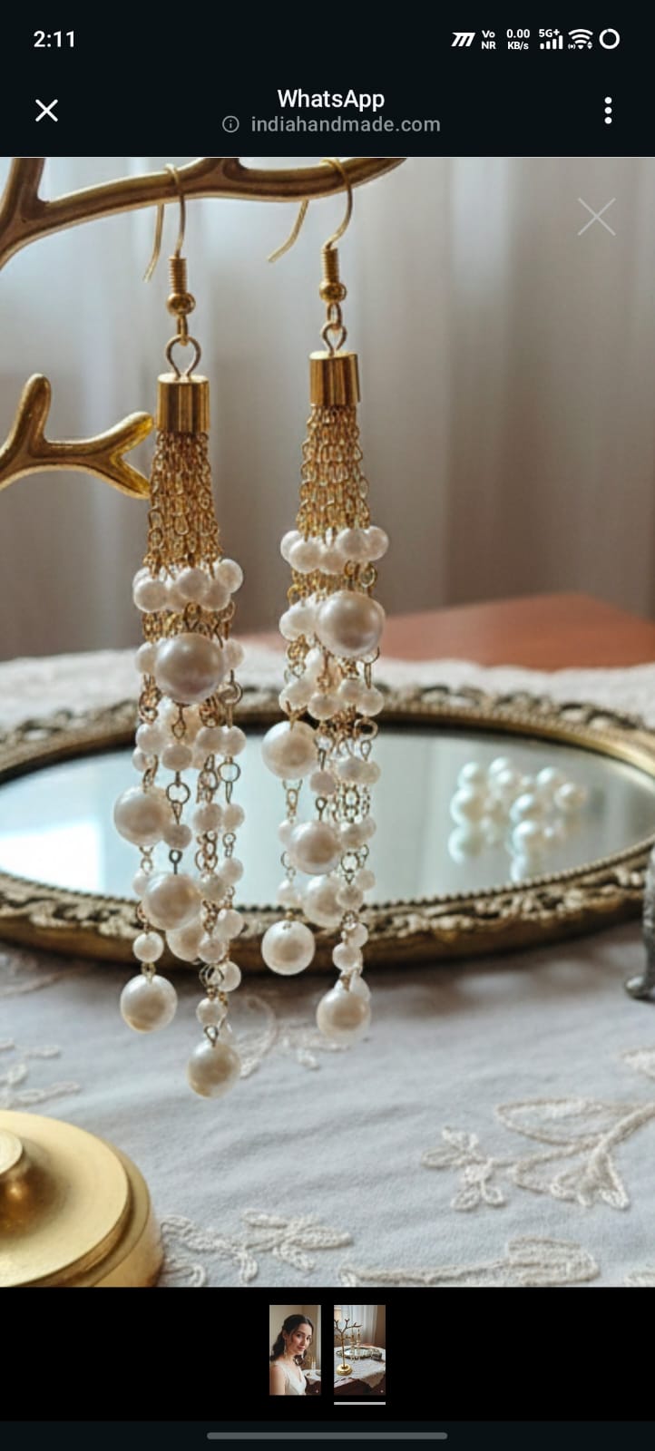 Long earrings