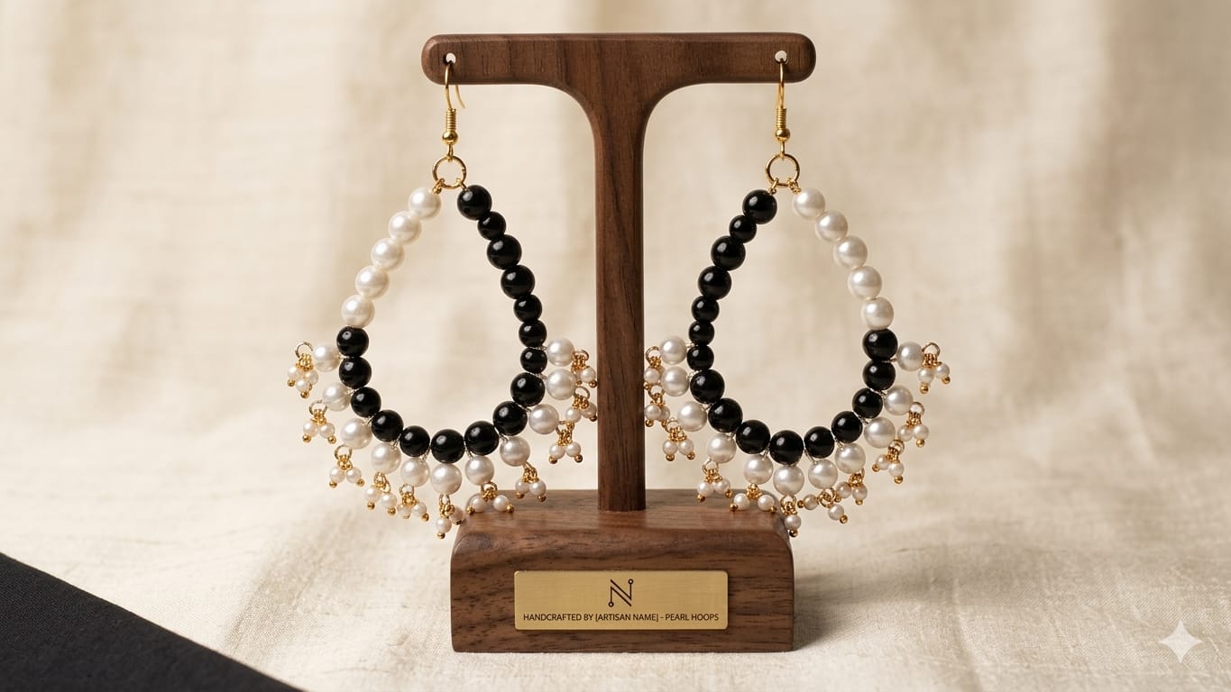 Glass Beads long earrings