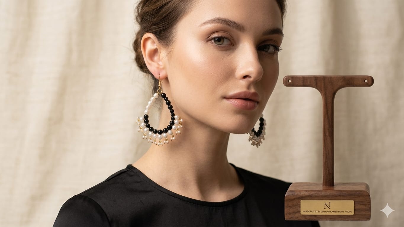 Glass Beads long earrings