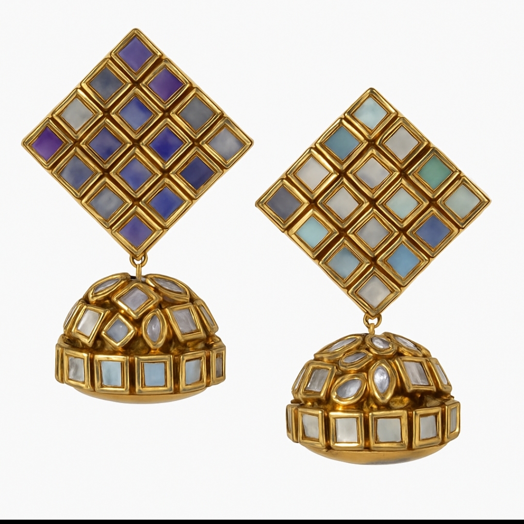 Kundan jhumka