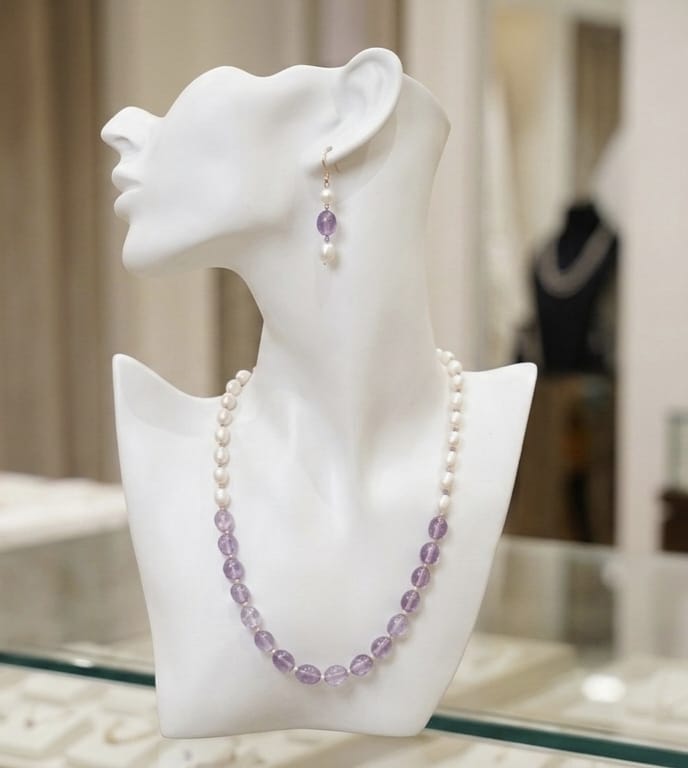 Crystal beads mala