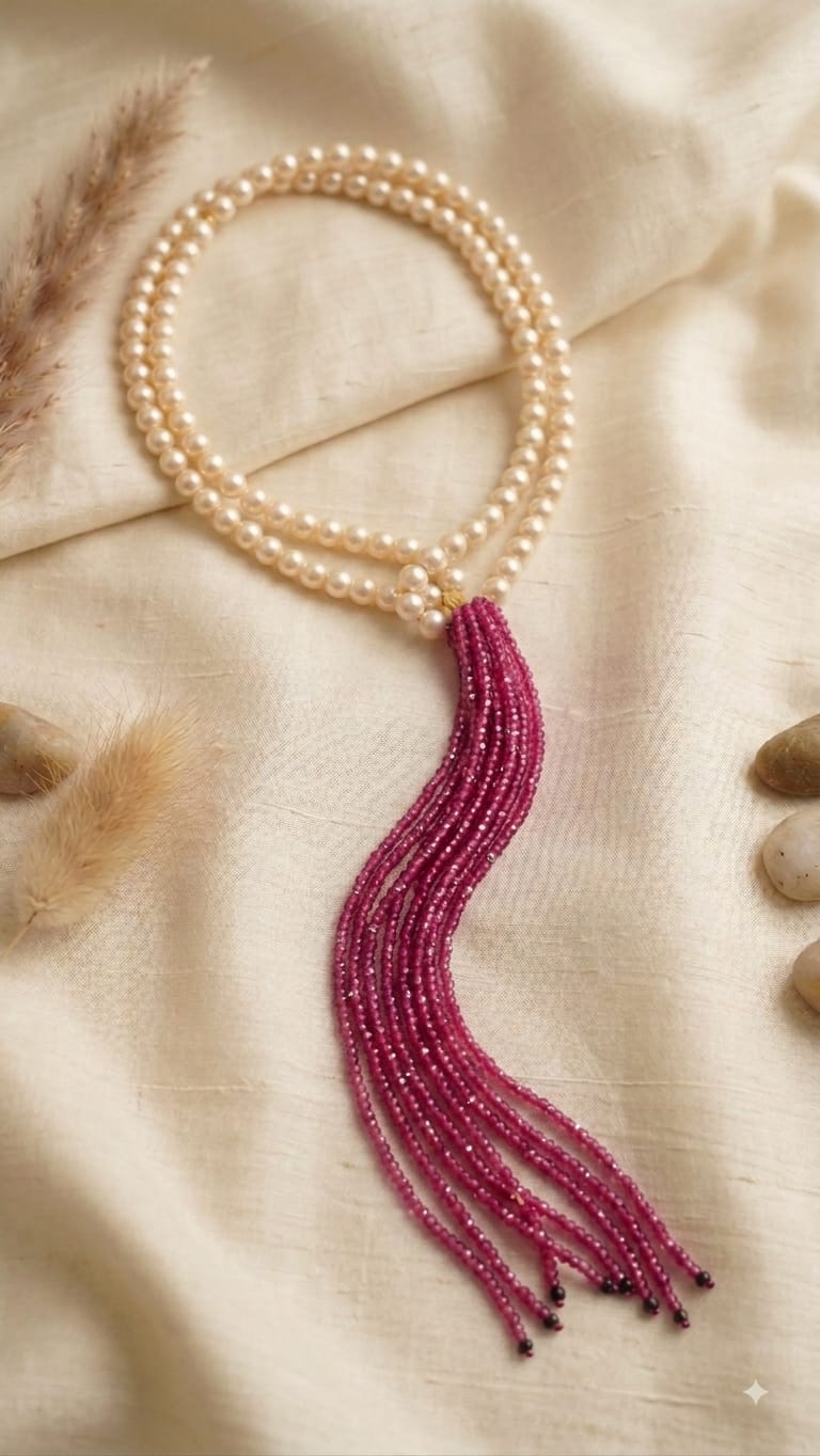 Trendy necklace wear
