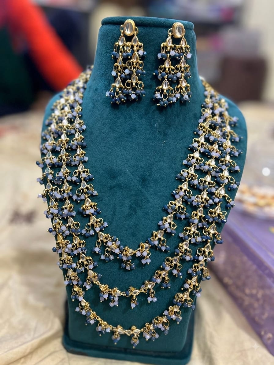 Long Kundan necklace