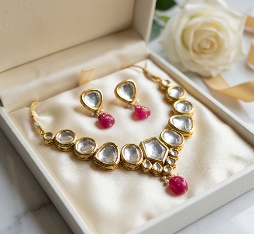 Meenakari Kundan necklace