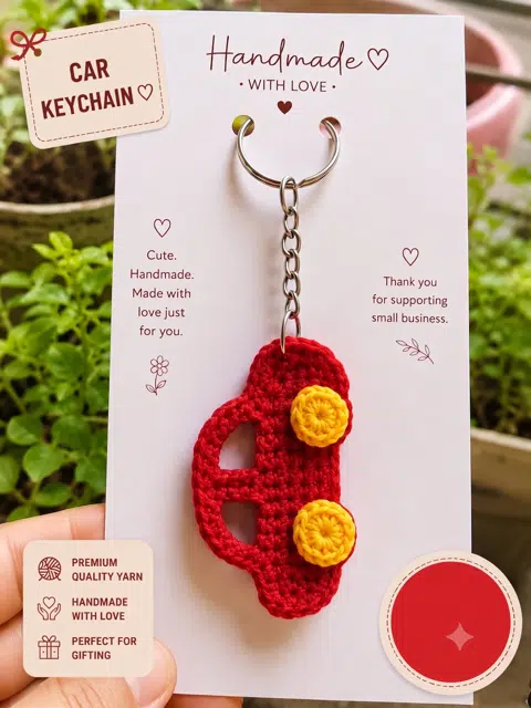 Red Car Keychain