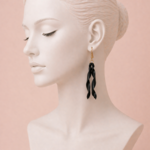 Handmade Clay Midnight Twist Drops
