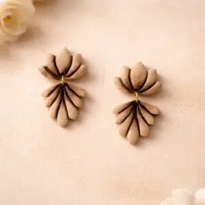 Handmade Clay Mocha Petal Drops