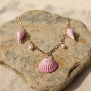 Handmade Clay Mermaid’s Treasury Layered Pendants