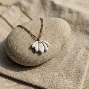 Handmade Clay Petal Bloom Pendant