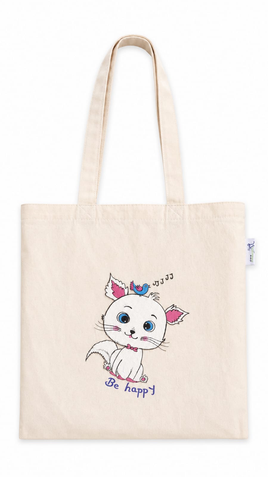 Be Happy Kitty Tote
