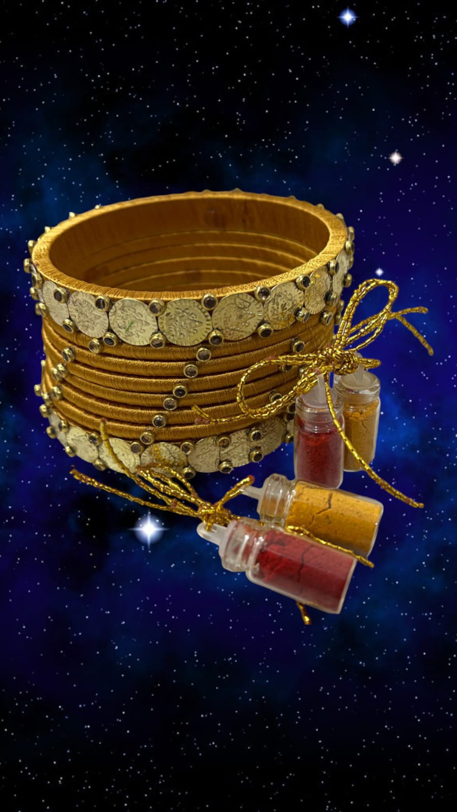 Coin bangles set