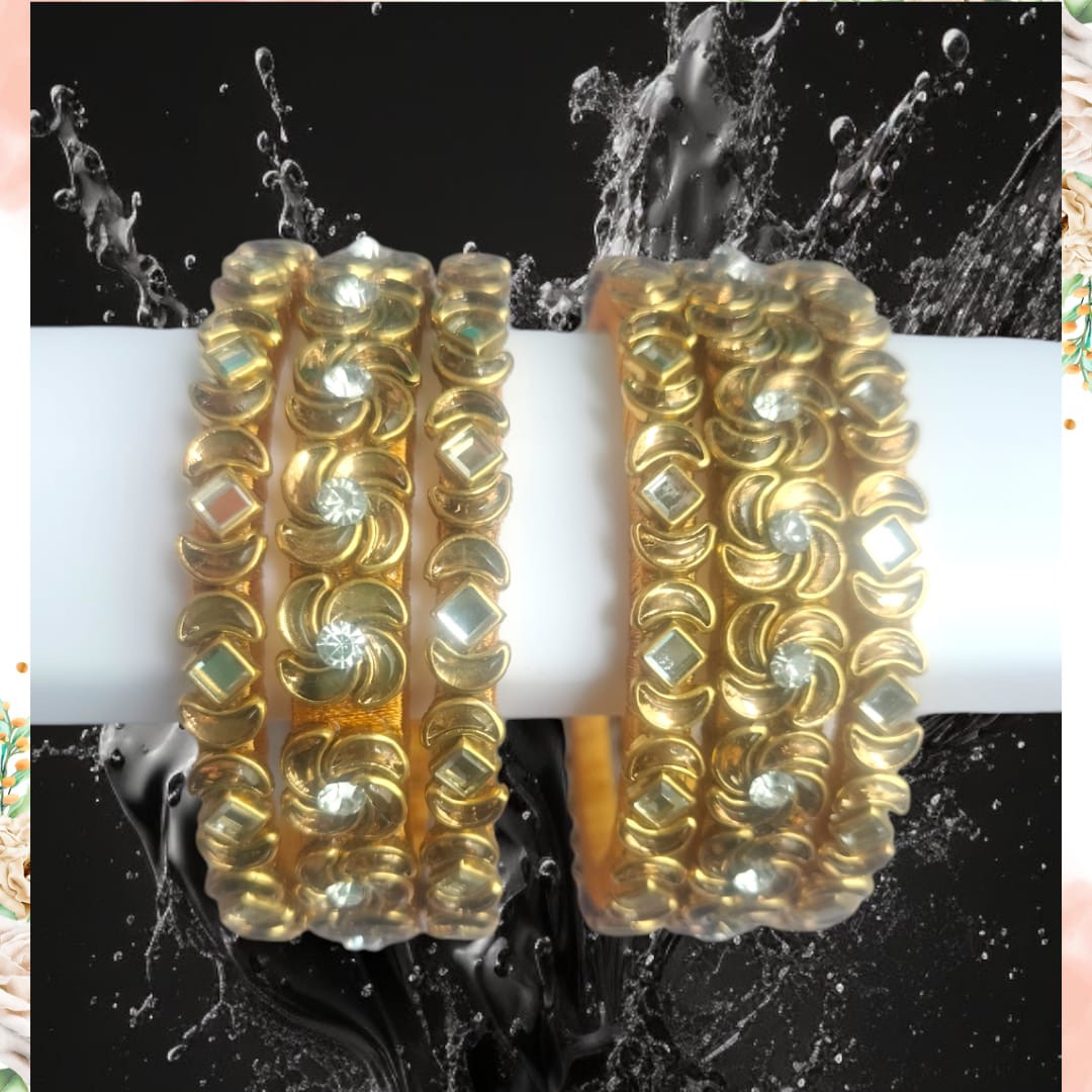 Golden set of bangles