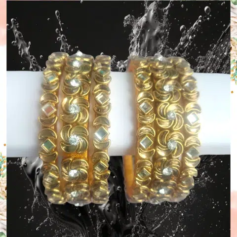 Golden set of bangles