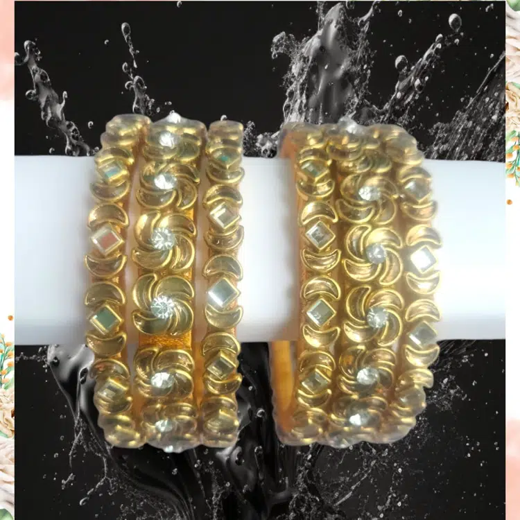 Golden set of bangles
