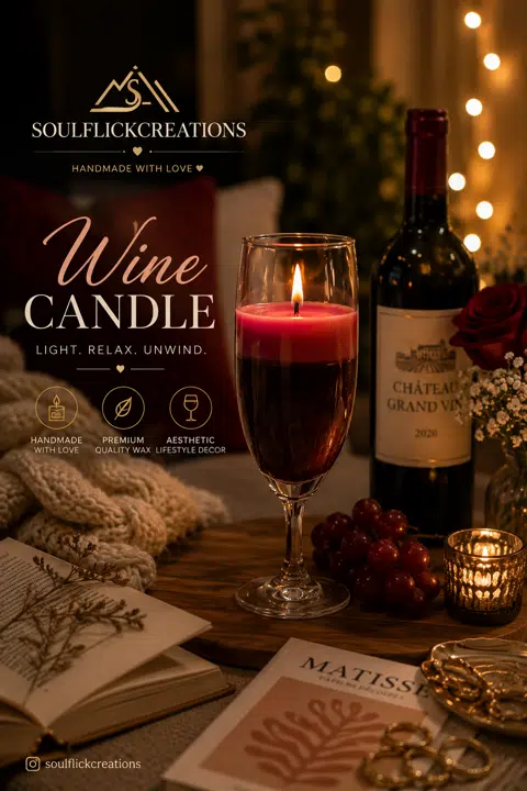 Red Wine Candle