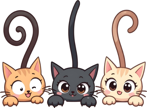 3 cats