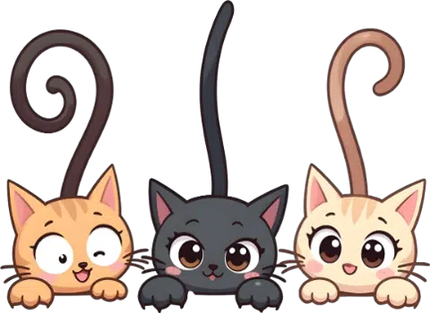 3 cats