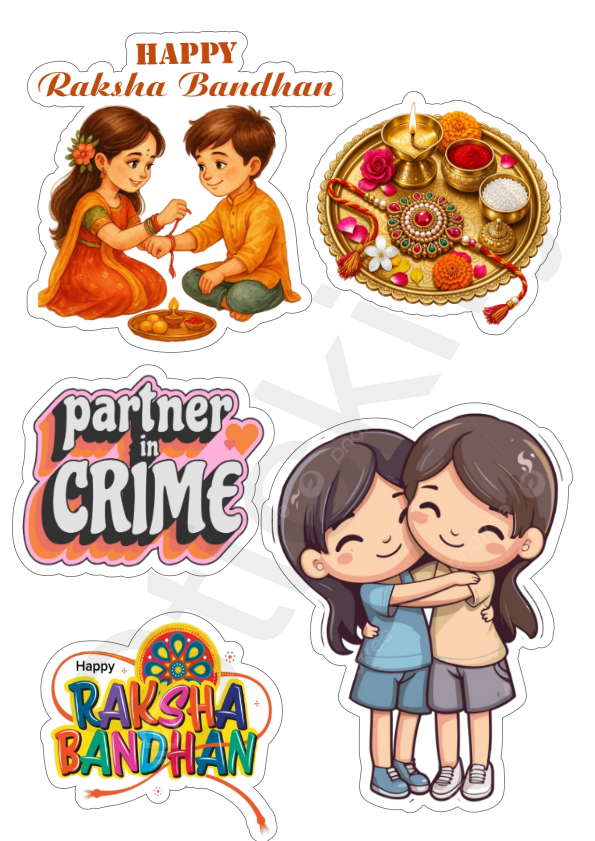 Rakhi Vibes — 27 Stickers + 3 Surprise Inside! 🎁