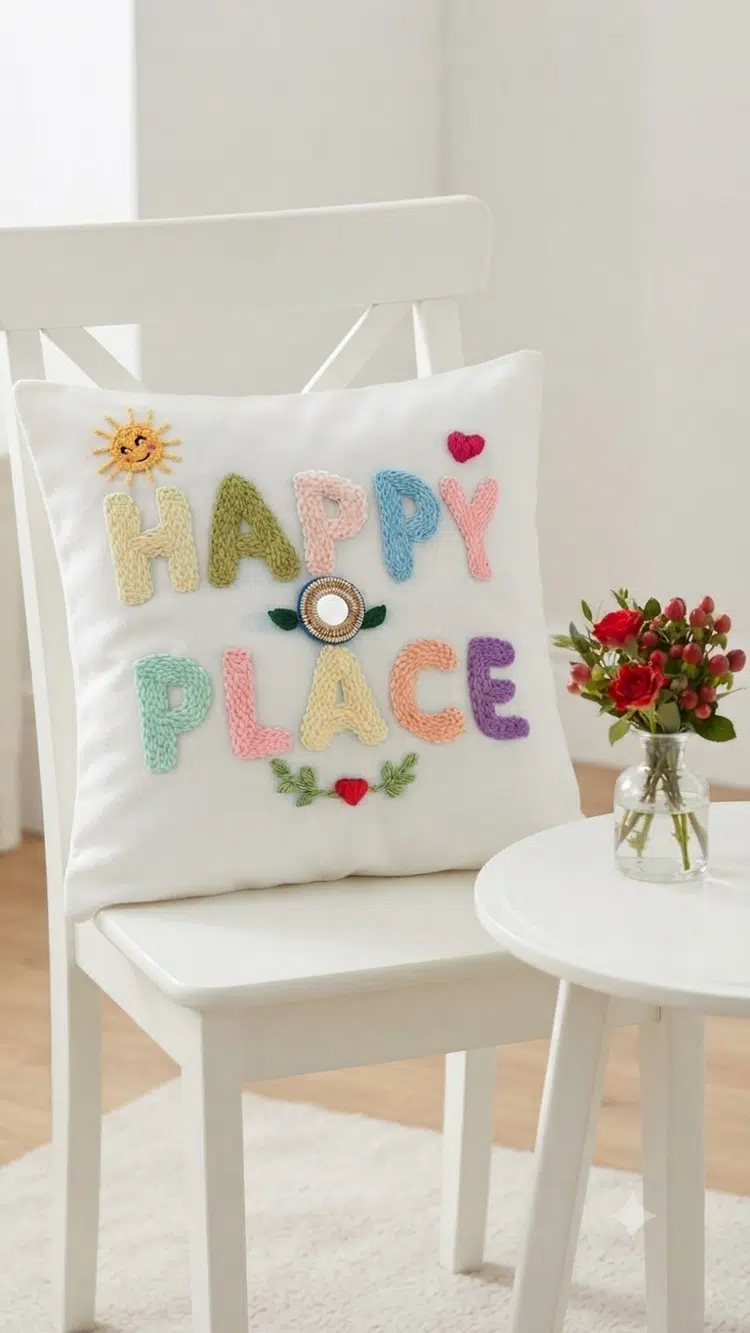 Happy Place cushion 