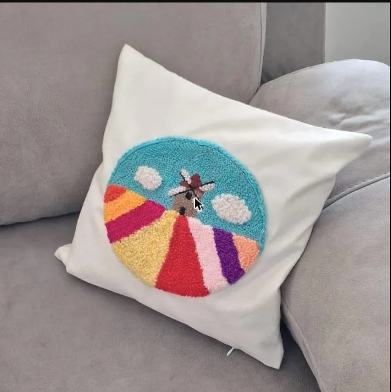 Tulip gardens cushion cover